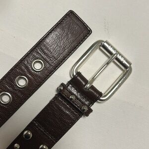Michael Michael Kors Brown Leather Studded Women’s Belt